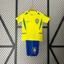 Brasil 2002 Home Classic/Retro Kit Set – Kids