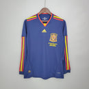 Espana  2010  Home Classic/Retro Long Sleeve Jersey – Fan Version