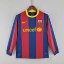 Barcelona 10/11 Home Classic/Retro Long Sleeve Jersey – Fan Version