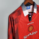 Manchester United 1996 Home Classic/Retro Long Sleeve Jersey – Fan Version