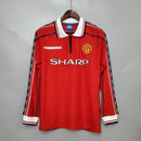 Manchester United 98/99 Home Classic/Retro Long Sleeve Jersey – Fan Version