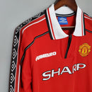 Manchester United 98/99 Home Classic/Retro Long Sleeve Jersey – Fan Version
