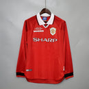 Manchester United 99/00 Home Classic/Retro Long Sleeve Jersey – Fan Version