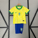 Brasil Americas Cup 2024 Home Kit Set – Kids