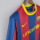 Barcelona 10/11 Home Classic/Retro Long Sleeve Jersey – Fan Version