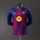 Barcelona 25/26 Home Long Sleeve Jersey – Fan Version