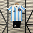 Argentina 1986 Home Classic/Retro Kit Set – Kids