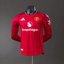 Manchester United 25/26 Home Long Sleeve Jersey – Fan Version