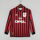 Milan 99/00 Home Classic/Retro Long Sleeve Jersey – Fan Version