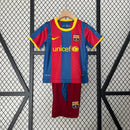 Barcelona 10/11 Home Classic/Retro Kit Set – Kids
